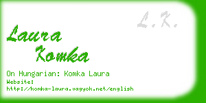 laura komka business card